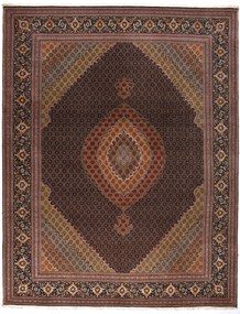 Tabriz Tappeto 390x300 Blu (Iran) Annodato A Mano