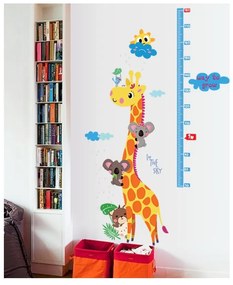 Adesivo per bambini - metro per porta o parete 60x120 cm Giraffe &amp; Koalas - Ambiance