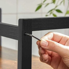 Scaffale a ripiani per cucina MARGE, nero