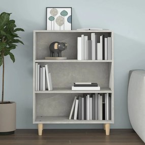 Credenza grigio cemento 69,5x32,5x90 cm in legno multistrato