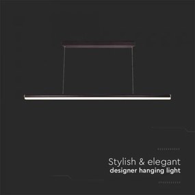 Lampadario LED a sospensione con filo LED/23W/230V 4000K 120 cm nero