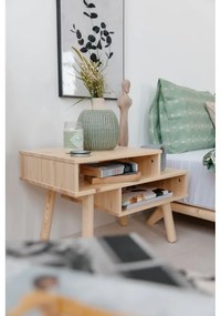 Tavolino in legno di pino in colore naturale Haku - Karup Design