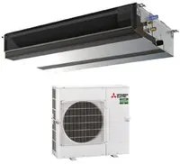 Climatizzatore Condizionatore Mitsubishi Electric Canalizzato Canalizzabile Inverter Media Prevalenza 34000 Btu PEAD-SM100JAL + PUZ-SM100YKA Trifase R-32 Wi-Fi Optional