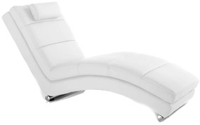 Chaise Longue bianca 172x85x62 cm Colorado OresteLuchetta