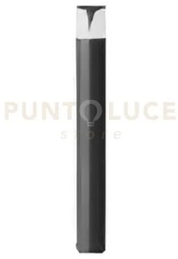 Ges732- paletto h.80cm d.9cm grigio antracite 1 luce attacco e27 ip44