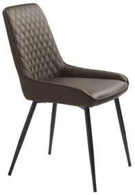 Sedia da pranzo marrone scuro Milton - Unique Furniture