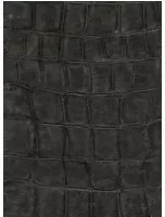 Leder Tapete Bic Croco von Elitis - Dunkelbraun