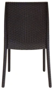 ALMA - sedia da giardino impilabile in wicker stampato