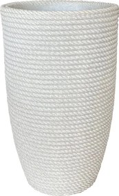 Vaso per piante e fiori BALI in polietilene beige H 70 cm Ø 41 cm