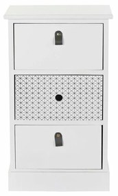 Cassettiera DKD Home Decor Grigio Bianco Legno di  paulownia (36 x 25 x 62 cm)