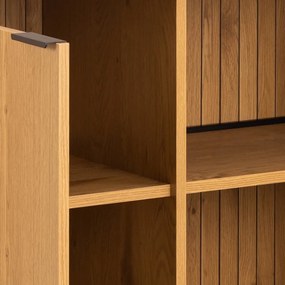 Cassettiera effetto rovere in colore naturale 160x80x45 cm Colima - Actona