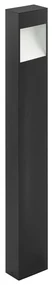 Paletto Esterno Moderno Manfria Alluminio Nero Led