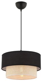 Lampadario a cavo ECHO 1xE27/60W/230V nero/crema