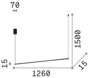 Sospensione Industrial-Minimal Essence Metallo Bianco Led 20W 3000K Luce Calda