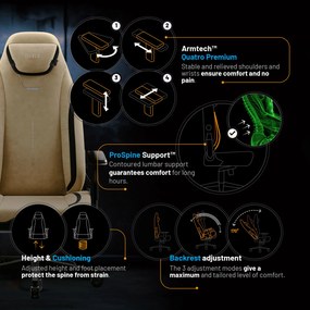 Sedia da gaming Diablo X.Eye Prime Broken Gold Normal Size