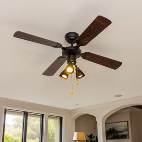 ZEVENTI - Ventilatore da soffitto ZURRIOLA 3xGU10/50W/230V