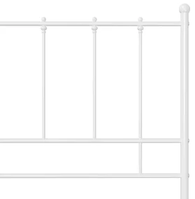 Giroletto bianco in metallo 180x200 cm