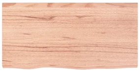 Ripiano muro marrone chiaro 80x40x2 cm massello rovere trattato