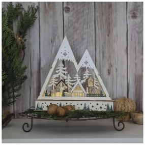 LED Decorazione natalizia LED/0,6W/2xAA paesaggio natalizio