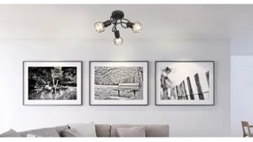 Globo - Lampadario a plafone LED XARA 3xE14/6W/230V nero