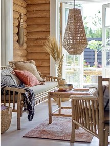 Divano da giardino in bambù di colore beige-naturale Sole - Bloomingville