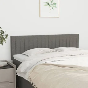 Testiere 2 Pz Grigio Scuro 72x5x78/88 Cm İn Tessuto /