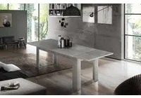 Tavolo per sala da pranzo estensibile, Made in Italy, Tavolo moderno con allunghe, Consolle allungabile, cm 140/190x90h75, Grigio Cenere