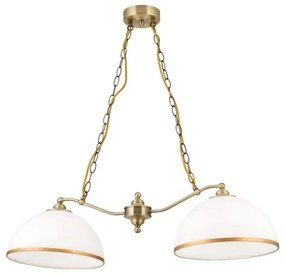 Vetro di ricambio per lampadario e lampada da terra OLD LAMP E27 diametro 30 cm bianco/oro