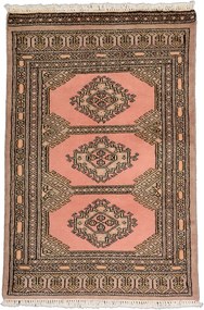 Bokhara Tappeto orientale 90x60 Rosa (Pakistan) Annodato A Mano