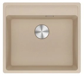 Lavello integrato 1 vasca FRANKE Maris fragranite L 51 x L 56 cm beige