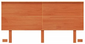 Testiera marrone cera 160 cm in legno massello di pino