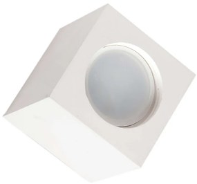 Applique da Soffitto in Gesso Pitturabile 70x70x70mm 1xGU10