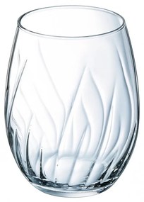 Bicchiere forma alta 36cl Swirly - Set 4Pz - Vetro Cristallino -
