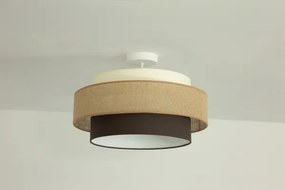 Brilagi - Plafoniera RESNA 1xE27/60W/230V Ø 40 cm beige/nero