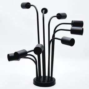 Lampadario a plafone TRINITY 10xE27/15W/230V nero