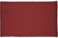 Tappeto bagno ciniglia 80x50 cm Mineral Red