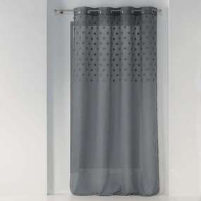 Tenda in voile antracite 140x240 cm Melusine - douceur d'intérieur