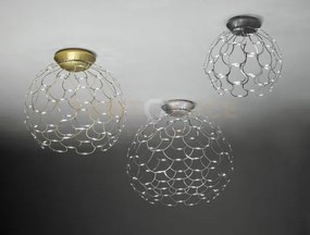 Lamoi lampada da soffitto media cromo a led 3000k 8928lm 72w d.60c...