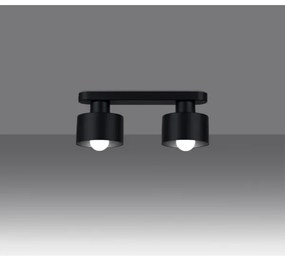 Sollux SL.1130 - Lampada da soffitto SAVAR 2xE27/60W/230V nero