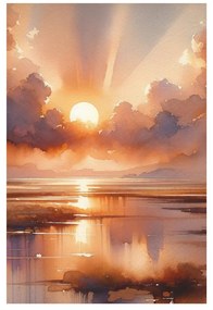 Quadro su tela – Raggi di sole tra le nuvole