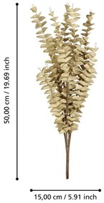 Eglo 428214 - Fiore artificiale GANNAN 50 cm beige