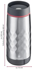 Tazza termica grigio chiaro 400 ml Viva - Westmark