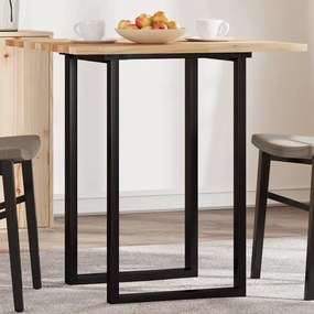 Piano Tavolo Quadrato 70x70x2 Cm İn Legno Massello Di Acacia /