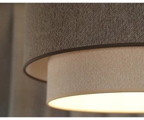 Duolla-Lampadario a plafone BOHO ECO RECYCLING 1xE27/15W/230V diametro 45 cm marrone/color crema