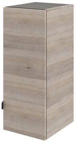 Pensile bagno Neo rovere grigio SENSEA, 1 anta apertura da destra P 35 x L 30 x H 75 cm