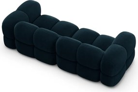 Divano blu scuro con rivestimento in velluto 250 cm Loretto – Cosmopolitan Design