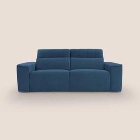 Clark Divano modulare con opzione relax elettrico in tessuto smacchiabile impermeabile T17 blu