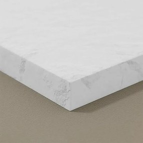 Piatto doccia filo pavimento 70x190 in resina Karen bianco pietra