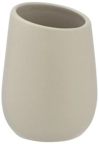 Tazza in ceramica beige per spazzolini da denti Badi - Wenko