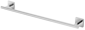 Porta asciugamani dritto da muro 55 cm in acciaio cromo serie Easy